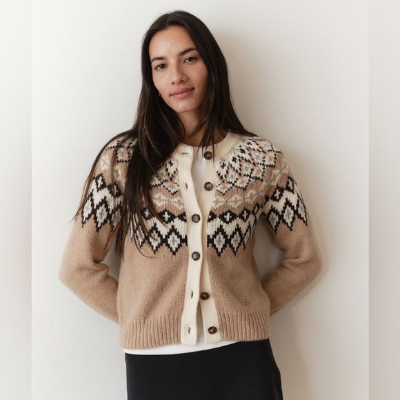 Marine Layer Fiorella Fairisle Cardigan NWOT - Picture 3 of 8